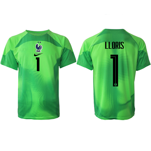 Frankrike Hugo Lloris #1 Målvakt Replika Bortatröja VM 2022 Kortärmad